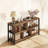 Horizontal Bookshelf, Modern Cube Storage Organizer Bookcase Wide Bookshelves, Industrial Wood Metal Book Shelf, Cube Shelf for Office Home Living Room-1978704497-1955959346