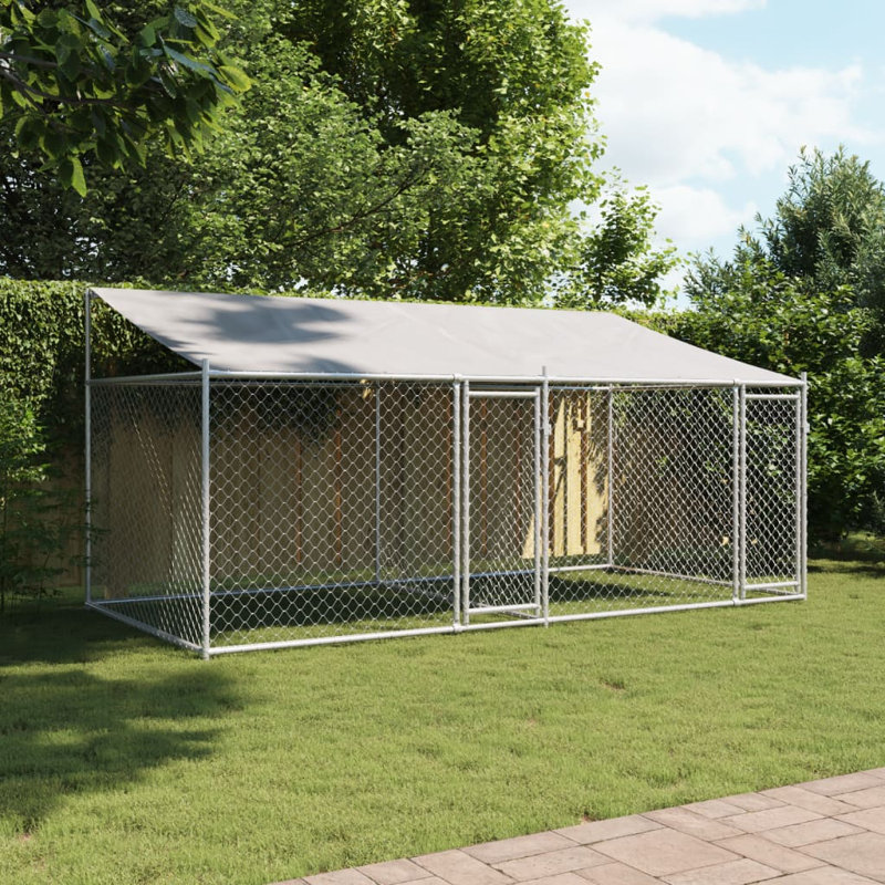 Alberta 200cm H Metal Yard Kennel