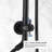 Luxury Matte Black Shower Faucets & Systems With Dual Design For Relaxing Home Use