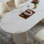 Table de salle à manger blanche-102427342