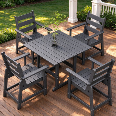 Outdoor Hdpe Dining Furniture Set