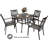 Steel Outdoor Dining Armchair with Cushions