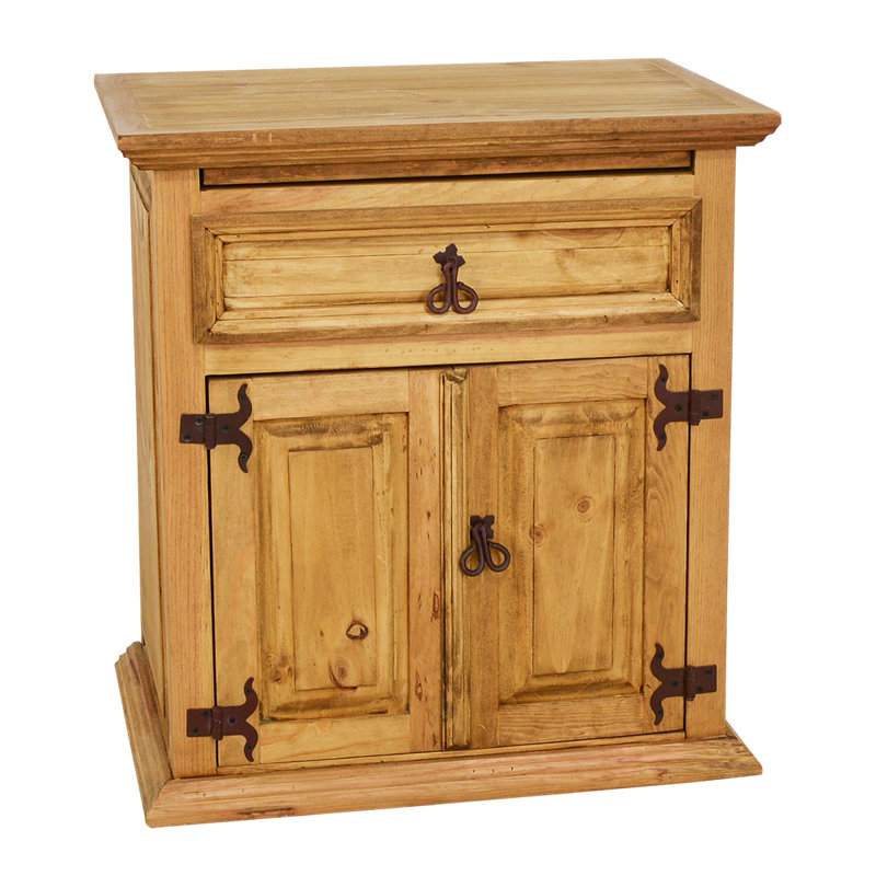Table de chevet Honey Pine, Naturel