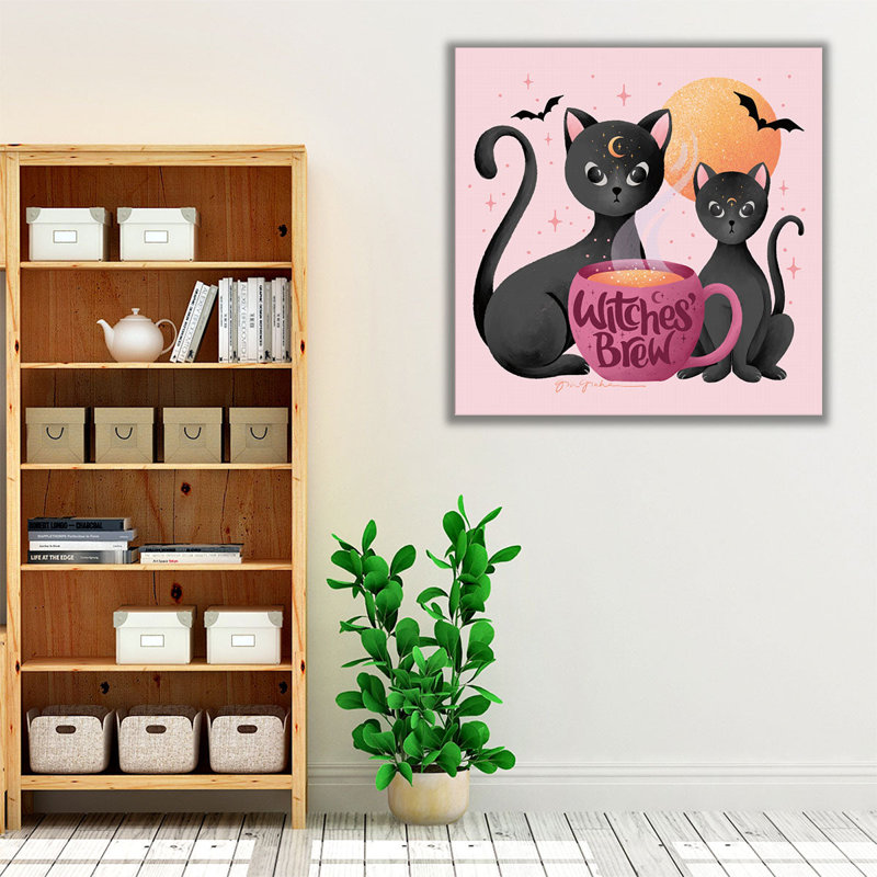 Witches Brew - reproduction d'art sur toile, H 20 po x l 20 po