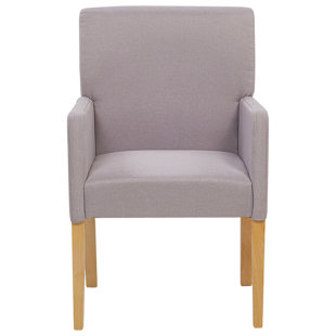 Rockefeller 44cm H Polyester Blend Upholstered Armchair in Grey