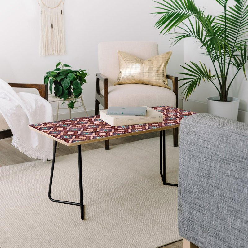 Table basse diamond dusty Merri, Noir