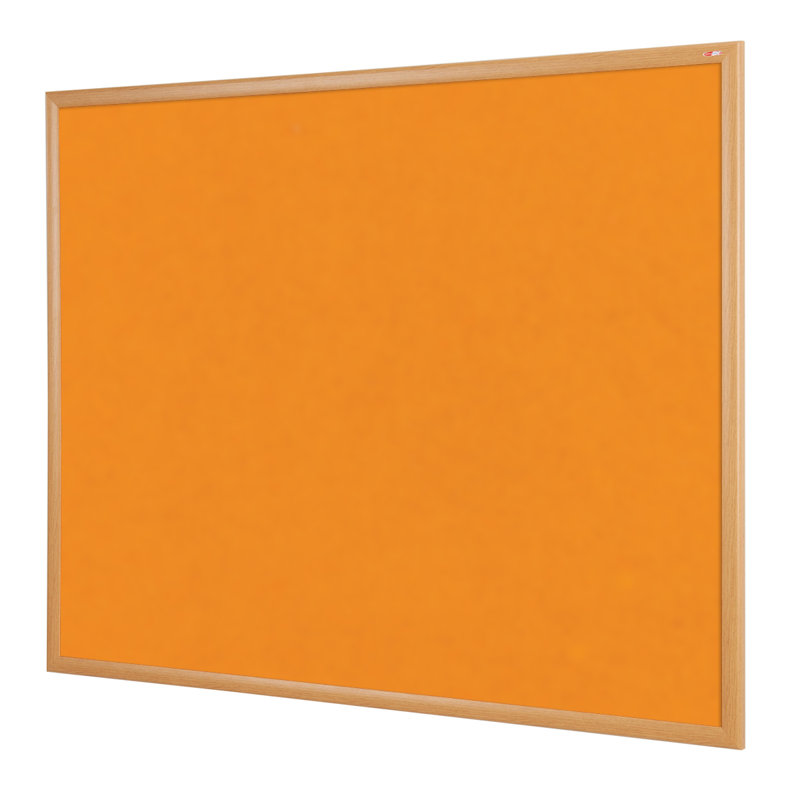 Wall Mounted Bulletin Board, Orange Loop Nylon, 60cm H x 90cm W