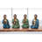 Set Of 4 Assorted Poses Sitting Buddha Figurines