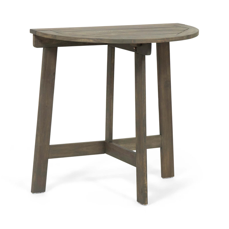 Table bistro pliante d'extérieur en bois d'acacia
