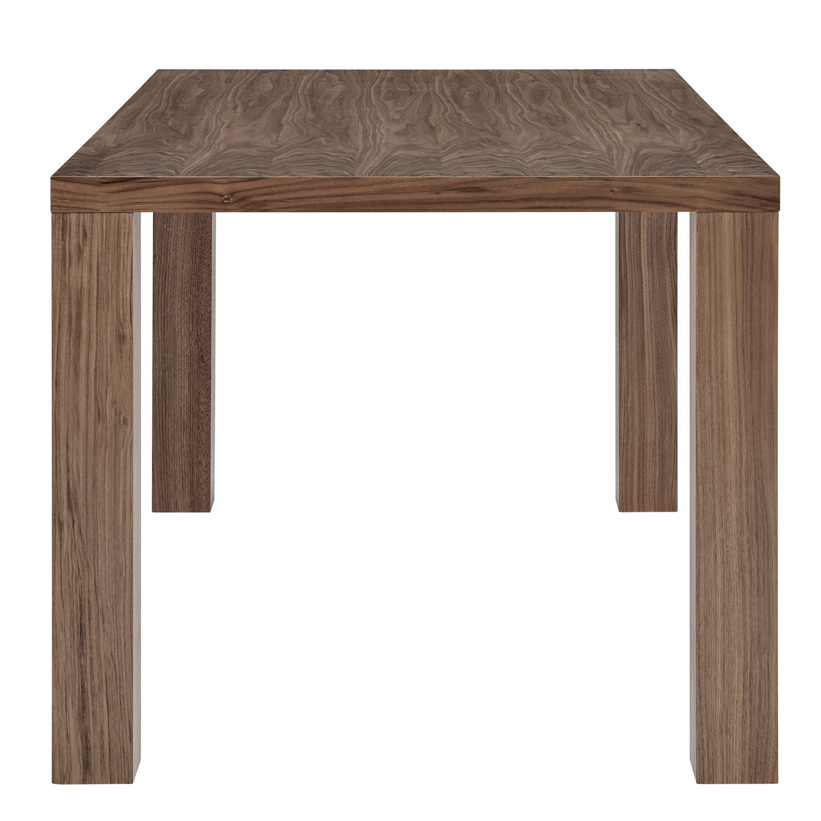 Carson 84" Dining Table, Walnut, 30" H x 63" L x 35.5" W