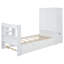 Twin Size Platform Bed With Storage Headboard And Footboard,  Pull Out Shelves And Twin Size Trundle, White-1183167281