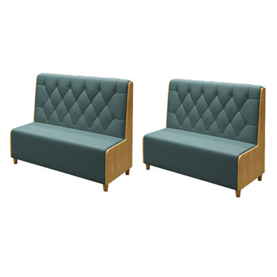 Banc rembourré en similicuir Nordic Modern