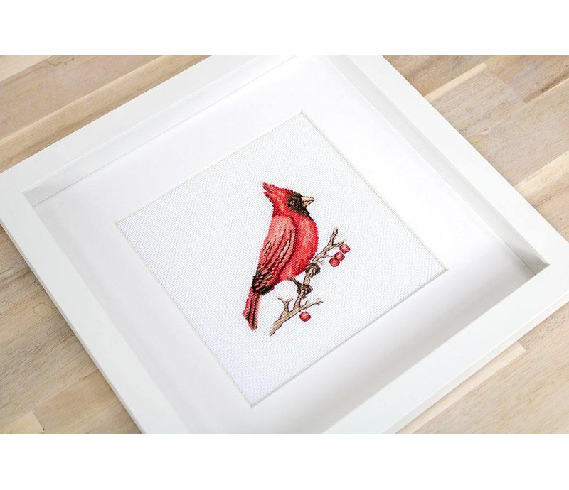 Cardinal Counted Cross-Stitch Kit by Luca-S B1156L