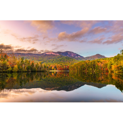 Lake In Autumn by Sean Pavone - Wrapped Canvas Print