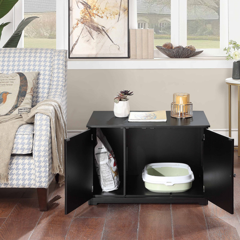 Cela Litter Box Enclosure, Black