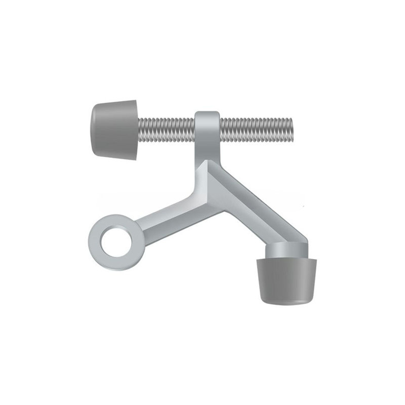 Butée de charnière pour charnières en acier Deltana ZHP70U26D, montée sur charnière, zinc moulé sous pression en chrome brossé
