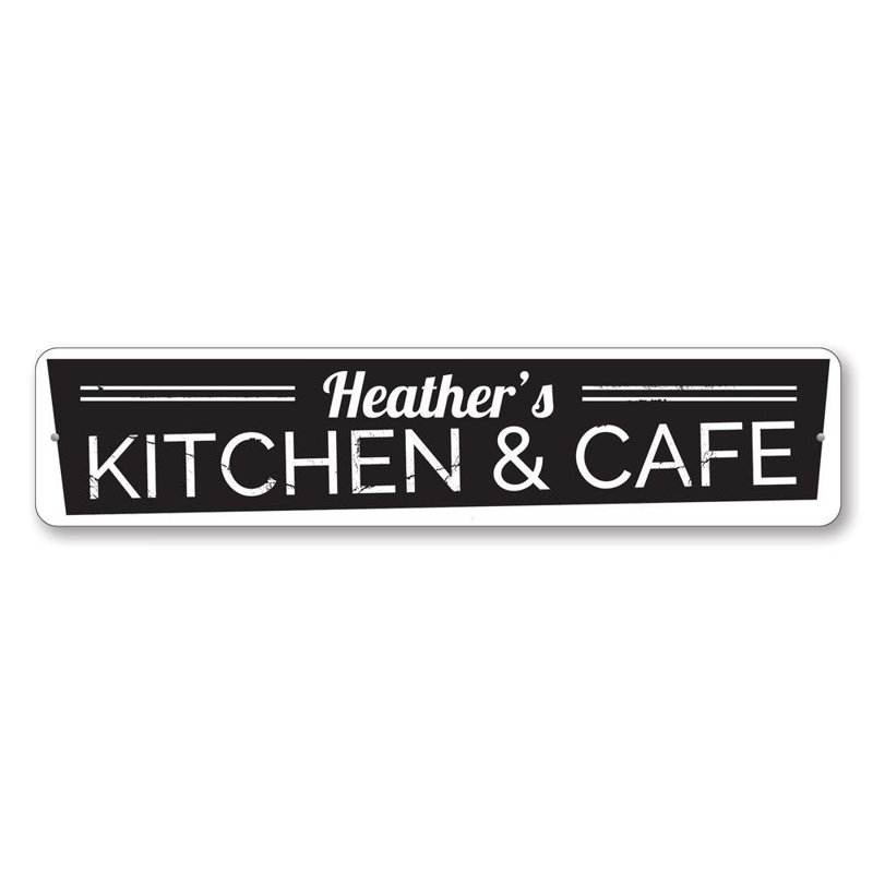 Plaque de cuisine et café en aluminium, H 4 po x l 18 po x P 0,04 po