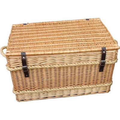 Rope Handled Empty Picnic Basket