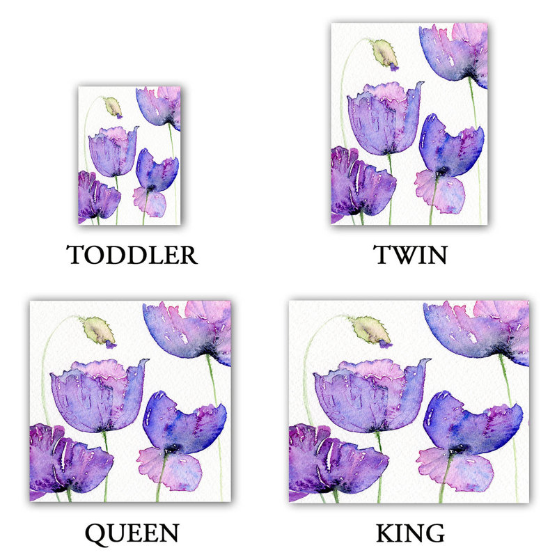 Ensembles de housses de couette DiaNoche en microfibre par Amanda Hawkins - Cornish Poppies