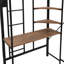 Lit superposé simple au-dessus d'un lit simple avec glissière convertible et escalier en bois massif pour enfants adolescents, gris-1737758150