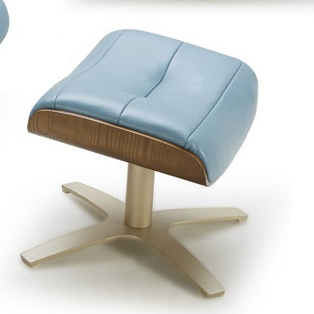 Dakota Leather Ottoman