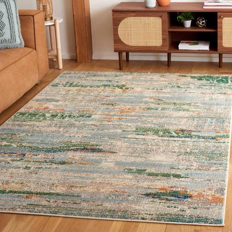 Madison Performance Abstract Rug, Rectangle 5'3" x 7'6"
