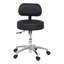 Tabouret de bureau ergonomique pivotant à hauteur réglable avec dossier-1851943285