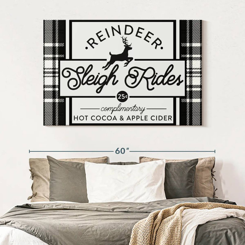 Plaque murale Plaid Holidays III, H 34 po x l 51 po