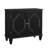33.6" Retro Wooden Sideboard Buffet Cabinet, Black-1284883911-1284883909