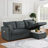 Sectional Sofa Bed L-Shaped Sofa Couch Bed With USB Port, Reversible Sofa Couch Sleeper With Pull Out Bed, Chaise With Storage, Pull Out Couch For Living Room-997753162