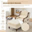 Fauteuil-lit rembourré en tissu-118377195