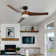 132cm Smart LED Ceiling Fan with Dimmable Light Kit and Remote