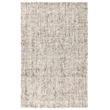 Wool Abstract Area Rug in Ivory