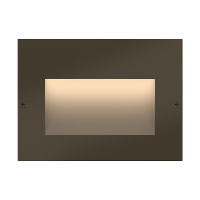 Taper Low Voltage Integrated LED Deck Light, Bronze, 3.25" H x 4.5" W x 1" D