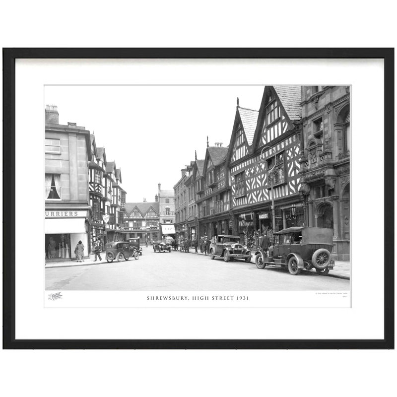 Shrewsbury, High Street 1931 - Single Picture Frame Print, 40cm H x 50cm W x 2.3cm D