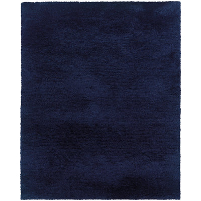 Tapis bleu touffeté à la main Albritton