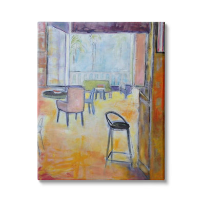 «Tropical Lounge Open Room Furnied Interior Contemporary» par Susanne Marie - Peinture