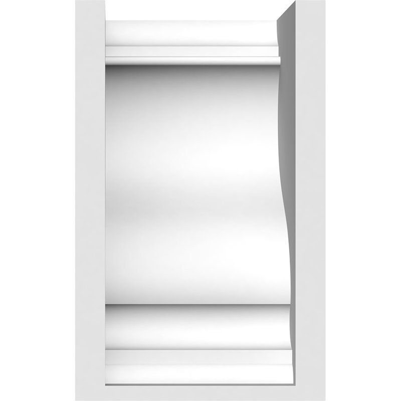 Corbeau standard en PVC de qualité architecturale, H 10 po x l 5 po x P 5 po