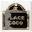 «Fashion and Glam the Place Road Sign», impression sur toile-51241435-51241439