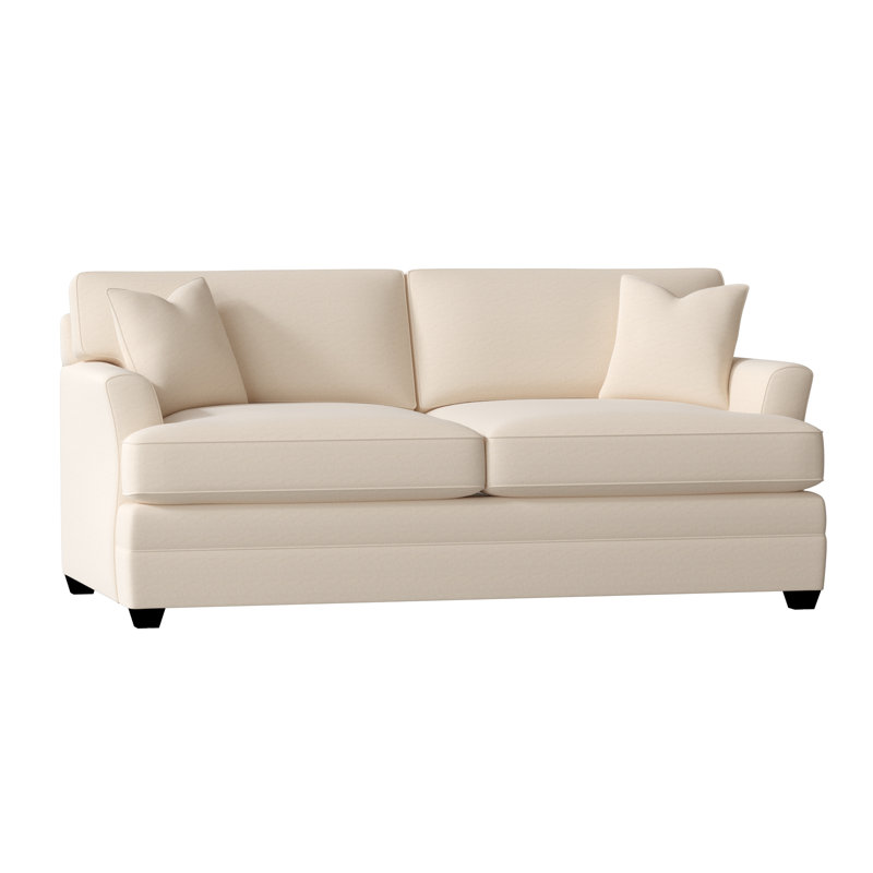 Harriss Upholstered 76'' Sofa, Bayou Natural Canvas