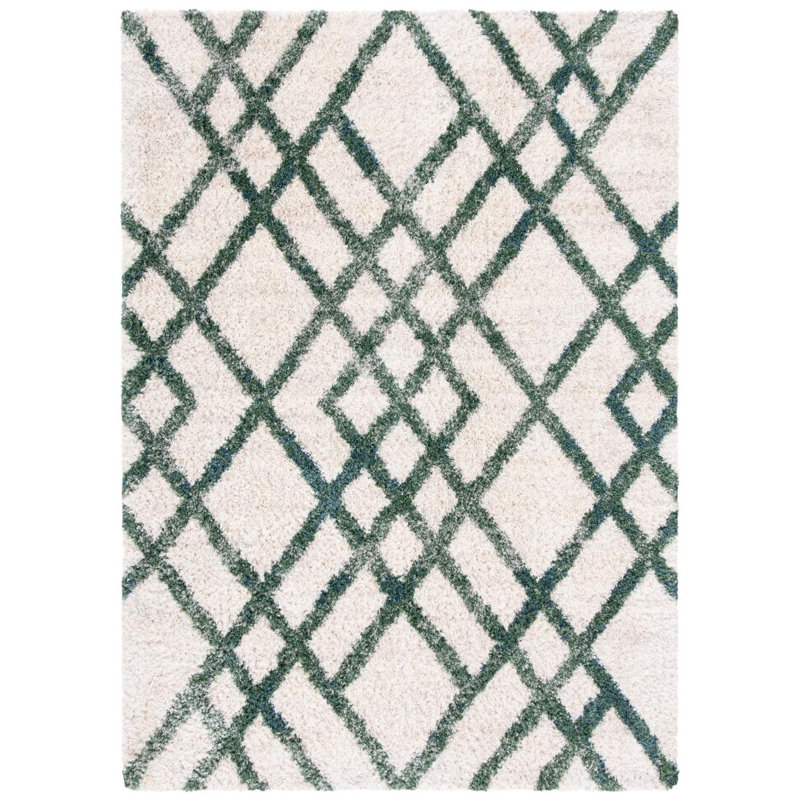 Geometric Area Rug, Runner 61 x 183 cm