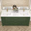 Armoire de meuble-lavabo autoportante en bois massif avec comptoir en bois massif 72 po Rocci-1781923924