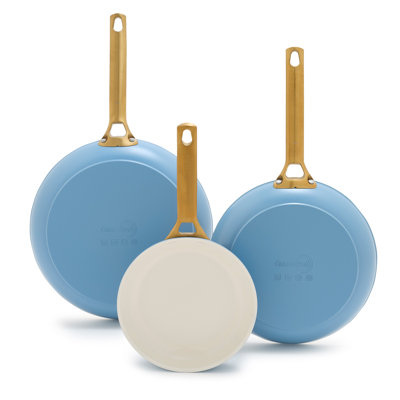 GreenPan Reserve Healthy Ceramic Nonstick, 8", 10" And 12" Frypan Set