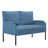 45.7 "Metal-Framed Sofas For Small Spaces, Linen And Velvet-1677588319
