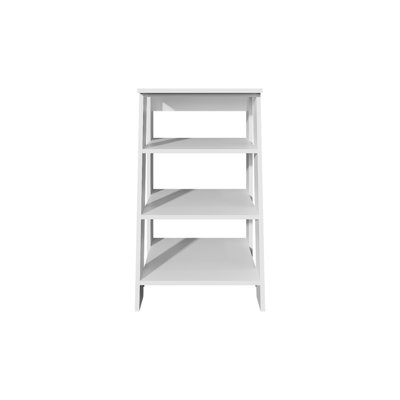 BATHBI 30" High 4-Tier Ladder Shelf Organizer For Bathroom, Side Table, Living Room
