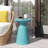Outdoor Metal End Table -Large-348669481