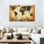 Carte du monde rétro, impression sur toile-92761333