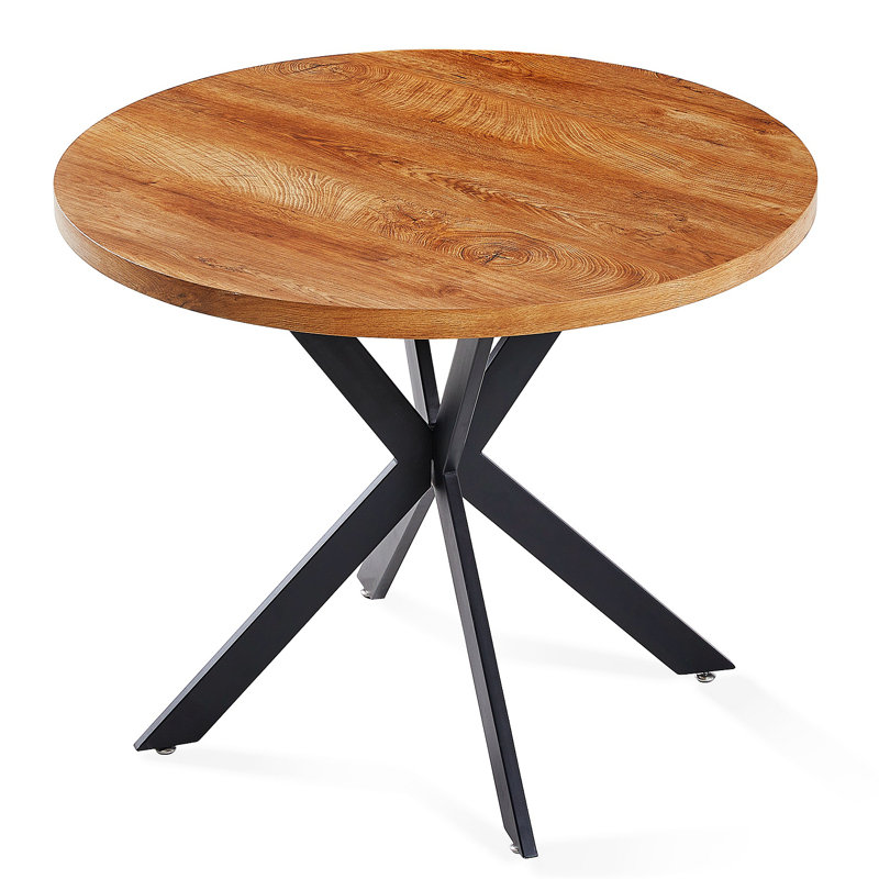 Bekircan Round Metal Base Dining Table