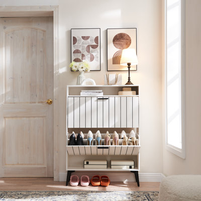 16 Pair Shoe Storage Cabinet