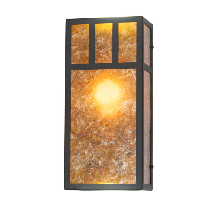 6.5" Wide Hyde Park Double Bar Mission Wall Sconce